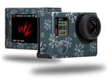Winter Snow Dark Blue - Decal Style Skin fits GoPro Hero 4 Silver Camera (GOPRO SOLD SEPARATELY)