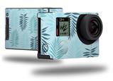 Palms 01 Blue On Blue - Decal Style Skin fits GoPro Hero 4 Black Camera (GOPRO SOLD SEPARATELY)