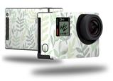 Watercolor Leaves White - Decal Style Skin fits GoPro Hero 4 Black Camera (GOPRO SOLD SEPARATELY)
