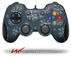 Winter Snow Dark Blue - Decal Style Skin fits Logitech F310 Gamepad Controller (CONTROLLER SOLD SEPARATELY)
