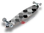 Scales Black - Decal Style Vinyl Wrap Skin fits Longboard Skateboards up to 10"x42" (LONGBOARD NOT INCLUDED)