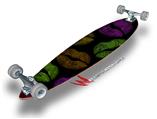 Rainbow Lips Black - Decal Style Vinyl Wrap Skin fits Longboard Skateboards up to 10"x42" (LONGBOARD NOT INCLUDED)