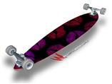 Red Pink And Black Lips - Decal Style Vinyl Wrap Skin fits Longboard Skateboards up to 10"x42" (LONGBOARD NOT INCLUDED)