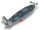 Winter Snow Dark Blue - Decal Style Vinyl Wrap Skin fits Longboard Skateboards up to 10"x42" (LONGBOARD NOT INCLUDED)