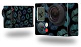 Blue Green And Black Lips - Decal Style Skin fits GoPro Hero 3+ Camera (GOPRO NOT INCLUDED)