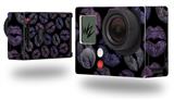 Purple And Black Lips - Decal Style Skin fits GoPro Hero 3+ Camera (GOPRO NOT INCLUDED)