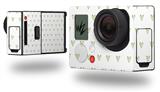 Hearts Green - Decal Style Skin fits GoPro Hero 3+ Camera (GOPRO NOT INCLUDED)