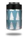 Skin Decal Wrap for Yeti Colster, Ozark Trail and RTIC Can Coolers - Winter Trees Blue (COOLER NOT INCLUDED)