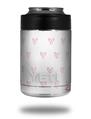 Skin Decal Wrap for Yeti Colster, Ozark Trail and RTIC Can Coolers - Hearts Pink (COOLER NOT INCLUDED)