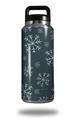 WraptorSkinz Skin Decal Wrap for Yeti Rambler Bottle 36oz Winter Snow Dark Blue (YETI NOT INCLUDED)