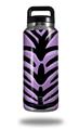 Skin Decal Wrap compatible with Yeti Rambler Bottle 36oz Purple Tiger (YETI NOT INCLUDED)