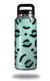 Skin Decal Wrap compatible with Yeti Rambler Bottle 36oz Teal Cheetah (YETI NOT INCLUDED)