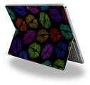 Rainbow Lips Black - Decal Style Vinyl Skin fits Microsoft Surface Pro 4 (SURFACE NOT INCLUDED)
