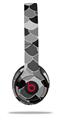 WraptorSkinz Skin Decal Wrap compatible with Beats Solo 2 and Solo 3 Wireless Headphones Scales Black (HEADPHONES NOT INCLUDED)