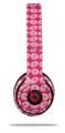 WraptorSkinz Skin Decal Wrap compatible with Beats Solo 2 and Solo 3 Wireless Headphones Donuts Hot Pink Fuchsia (HEADPHONES NOT INCLUDED)