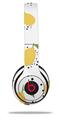 WraptorSkinz Skin Decal Wrap compatible with Beats Solo 2 and Solo 3 Wireless Headphones Lemon Black and White (HEADPHONES NOT INCLUDED)