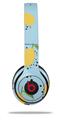 WraptorSkinz Skin Decal Wrap compatible with Beats Solo 2 and Solo 3 Wireless Headphones Lemon Blue (HEADPHONES NOT INCLUDED)