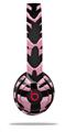 WraptorSkinz Skin Decal Wrap compatible with Beats Solo 2 and Solo 3 Wireless Headphones Pink Tiger (HEADPHONES NOT INCLUDED)