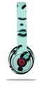 WraptorSkinz Skin Decal Wrap compatible with Beats Solo 2 and Solo 3 Wireless Headphones Teal Cheetah (HEADPHONES NOT INCLUDED)