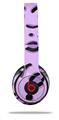WraptorSkinz Skin Decal Wrap compatible with Beats Solo 2 and Solo 3 Wireless Headphones Purple Cheetah (HEADPHONES NOT INCLUDED)