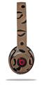 WraptorSkinz Skin Decal Wrap compatible with Beats Solo 2 and Solo 3 Wireless Headphones Dark Cheetah (HEADPHONES NOT INCLUDED)