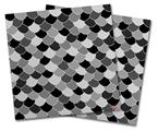 WraptorSkinz Vinyl Craft Cutter Designer 12x12 Sheets Scales Black - 2 Pack