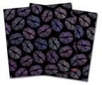 WraptorSkinz Vinyl Craft Cutter Designer 12x12 Sheets Purple And Black Lips - 2 Pack