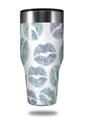Skin Decal Wrap for Walmart Ozark Trail Tumblers 40oz Blue Green Lips (TUMBLER NOT INCLUDED) by WraptorSkinz