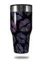 Skin Decal Wrap for Walmart Ozark Trail Tumblers 40oz Purple And Black Lips (TUMBLER NOT INCLUDED) by WraptorSkinz