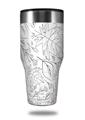 Skin Decal Wrap for Walmart Ozark Trail Tumblers 40oz Fall Black On White (TUMBLER NOT INCLUDED) by WraptorSkinz
