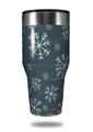 Skin Decal Wrap for Walmart Ozark Trail Tumblers 40oz Winter Snow Dark Blue (TUMBLER NOT INCLUDED) by WraptorSkinz