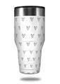 Skin Decal Wrap for Walmart Ozark Trail Tumblers 40oz Hearts Gray (TUMBLER NOT INCLUDED) by WraptorSkinz