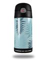 Skin Decal Wrap for Thermos Funtainer 12oz Bottle Palms 01 Blue On Blue (BOTTLE NOT INCLUDED) by WraptorSkinz