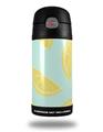 Skin Decal Wrap compatible with Thermos Funtainer 12oz Bottle Lemons Blue (BOTTLE NOT INCLUDED)
