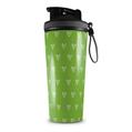 Skin Wrap Decal for IceShaker 2nd Gen 26oz Hearts Green On White (SHAKER NOT INCLUDED)