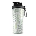 Skin Wrap Decal for IceShaker 2nd Gen 26oz Watercolor Leaves White (SHAKER NOT INCLUDED)