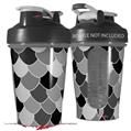 Decal Style Skin Wrap works with Blender Bottle 20oz Scales Black (BOTTLE NOT INCLUDED)