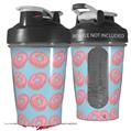 Decal Style Skin Wrap works with Blender Bottle 20oz Donuts Blue (BOTTLE NOT INCLUDED)