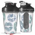 Decal Style Skin Wrap works with Blender Bottle 20oz Blue Green Lips (BOTTLE NOT INCLUDED)