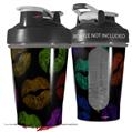 Decal Style Skin Wrap works with Blender Bottle 20oz Rainbow Lips Black (BOTTLE NOT INCLUDED)