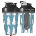 Decal Style Skin Wrap works with Blender Bottle 20oz Winter Trees Blue (BOTTLE NOT INCLUDED)