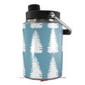 Skin Decal Wrap for Yeti Half Gallon Jug Winter Trees Blue - JUG NOT INCLUDED by WraptorSkinz