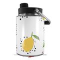 Skin Decal Wrap for Yeti Half Gallon Jug Lemon Black and White - JUG NOT INCLUDED by WraptorSkinz