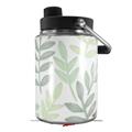 Skin Decal Wrap for Yeti Half Gallon Jug Watercolor Leaves White - JUG NOT INCLUDED by WraptorSkinz