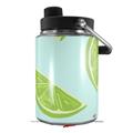 Skin Decal Wrap compatible with Yeti Half Gallon Jug Limes Blue - JUG NOT INCLUDED by WraptorSkinz