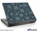 Laptop Skin (Small) - Winter Snow Dark Blue