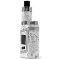Skin Decal Wrap for Smok AL85 Alien Baby Fall Black On White VAPE NOT INCLUDED