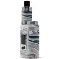 Skin Decal Wrap for Smok AL85 Alien Baby Blue Black Marble VAPE NOT INCLUDED