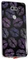 Skin Decal Wrap for LG V30 Purple And Black Lips