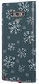 Decal style Skin Wrap compatible with Samsung Galaxy Note 9 Winter Snow Dark Blue